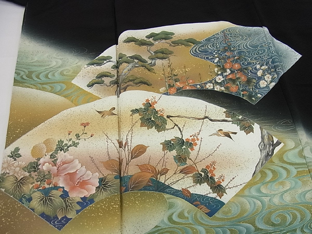 Kimono negro kurotomesode