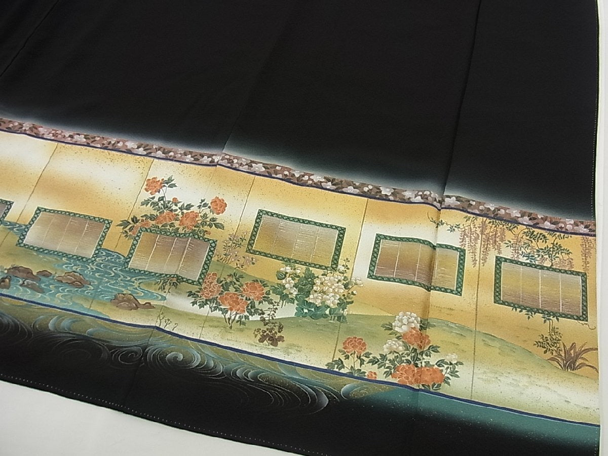 Kimono negro kurotomesode