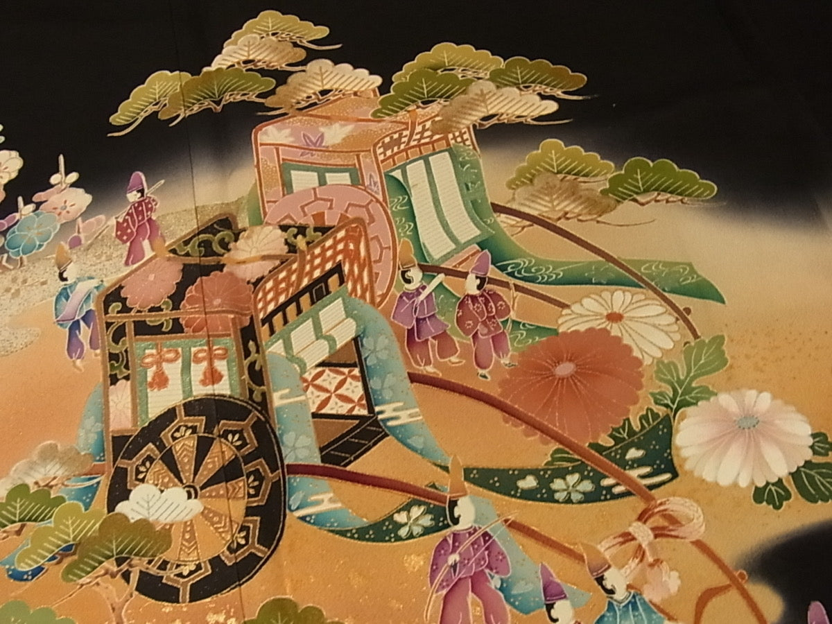 Kimono negro kurotomesode