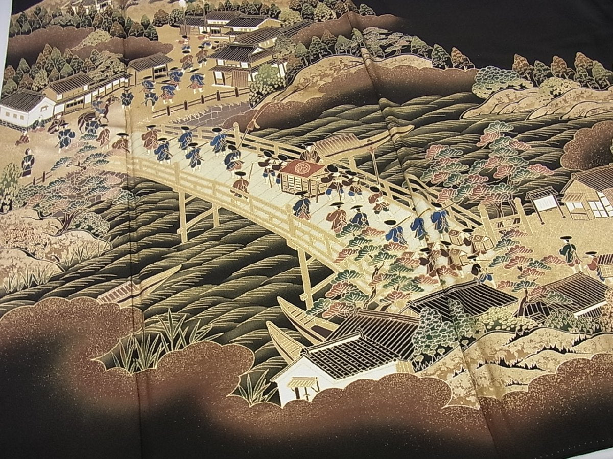 Kimono negro Kurotomesode
