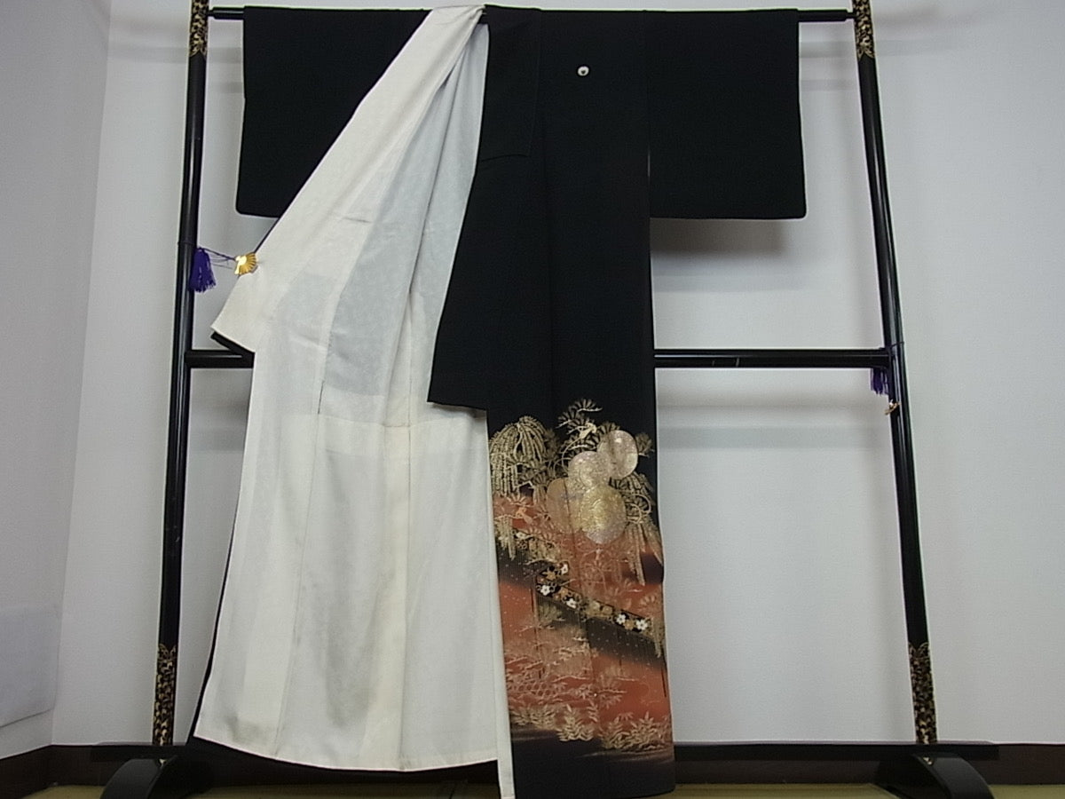 Kimono negro kuretomesode