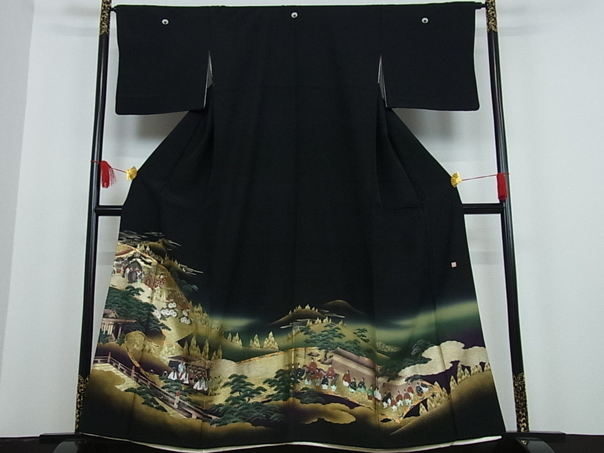 Kimono negro kurotomesode