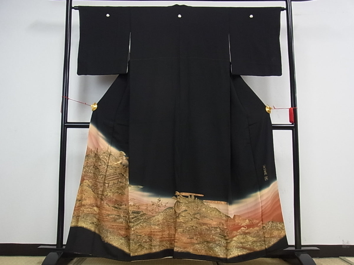 Kimono negro kuretomesode