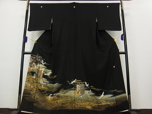 Kimono negro kurotomesode