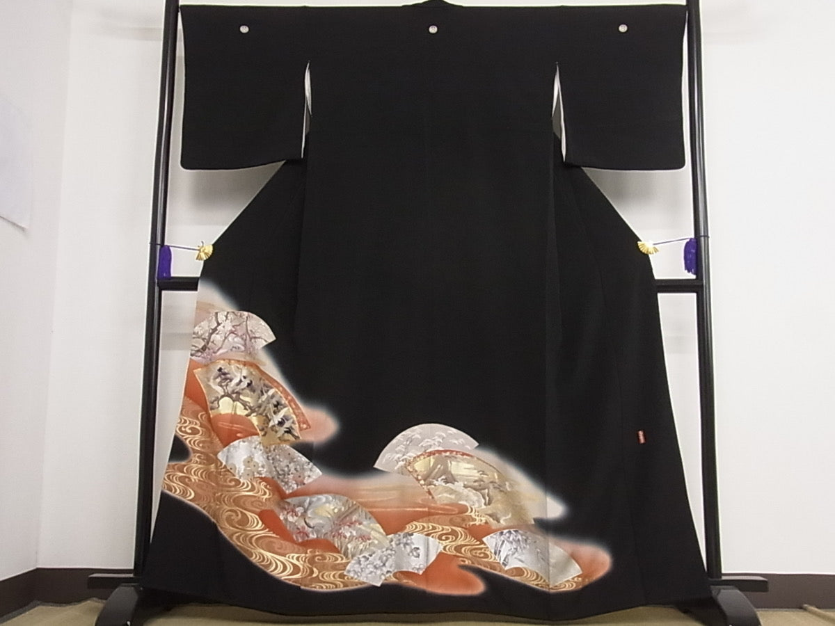 Kimono negro kuretomesode