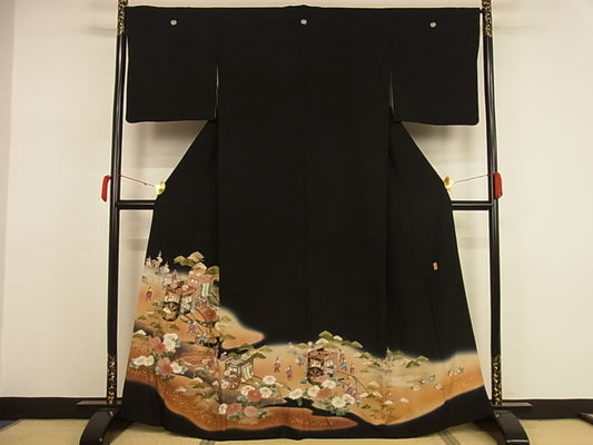 Kimono negro kurotomesode