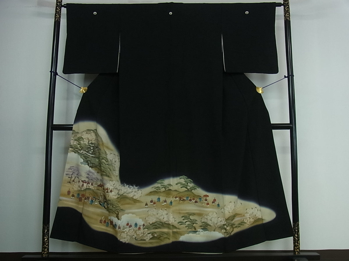 Kimono negro kurotomesode